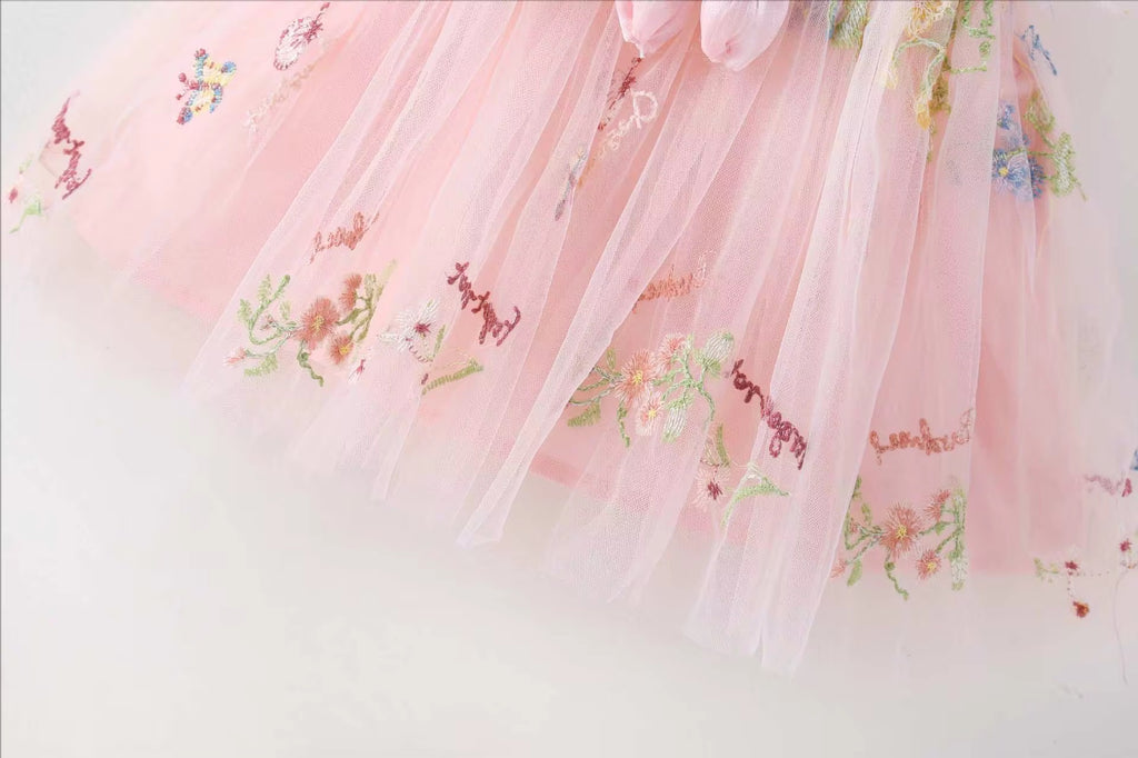 Baby girl mesh tulip dress with hat