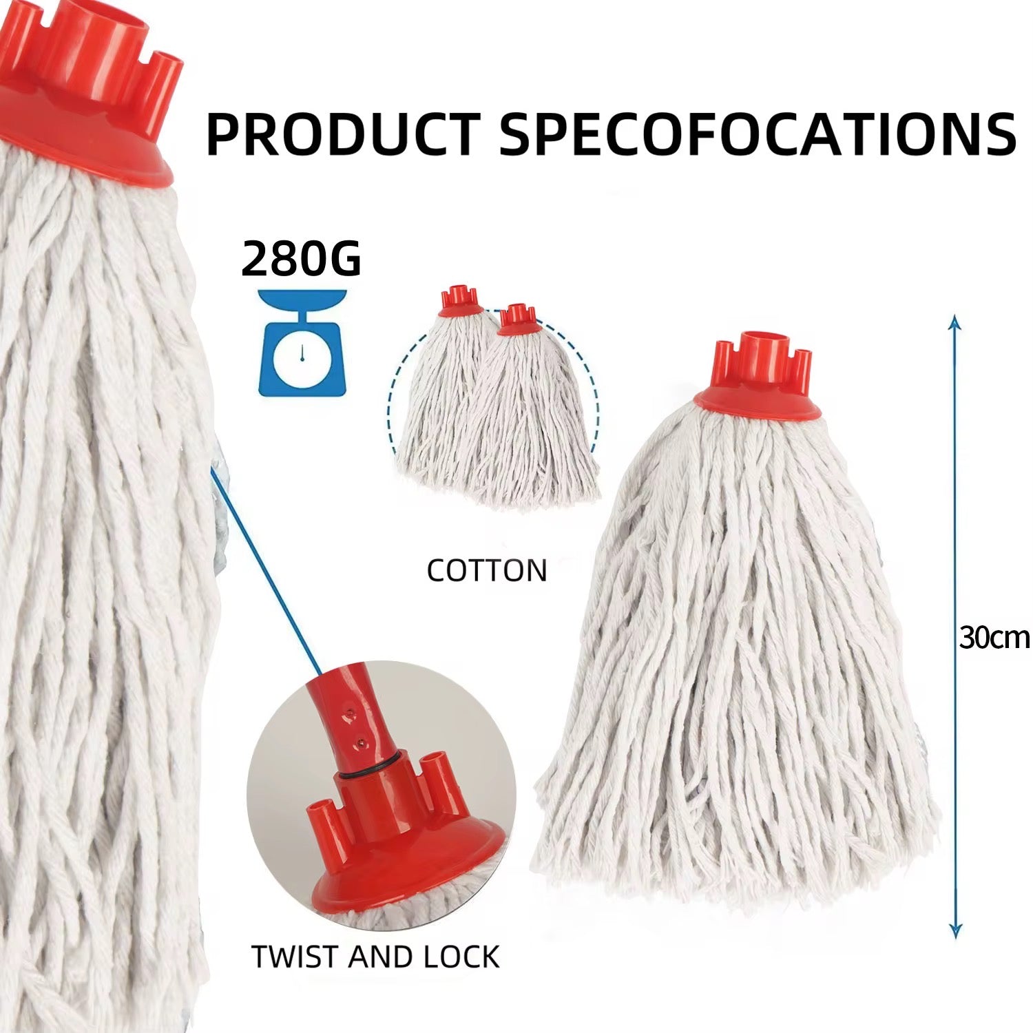 Mop-Head Replacement (Pack of 5)
