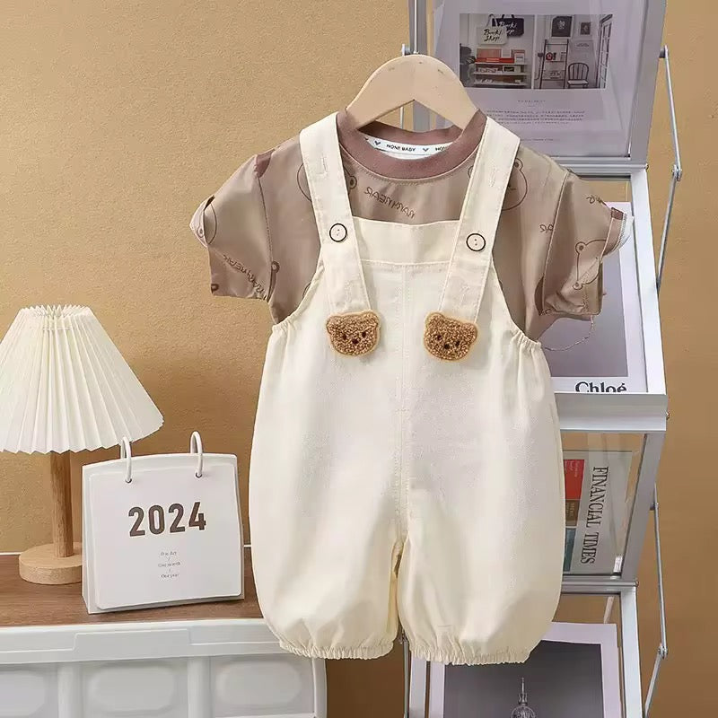 Dungaree & T-shirt set (2 pc )