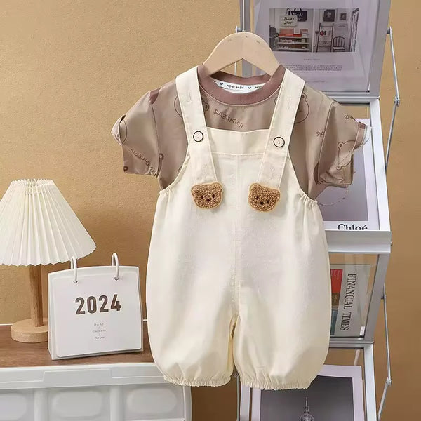 Dungaree & T-shirt set (2 pc )