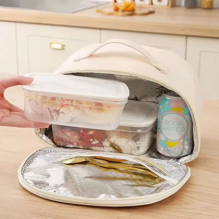 Pu leather lunch bag