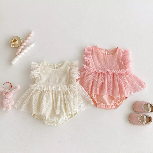 Mesh Overlay Romper