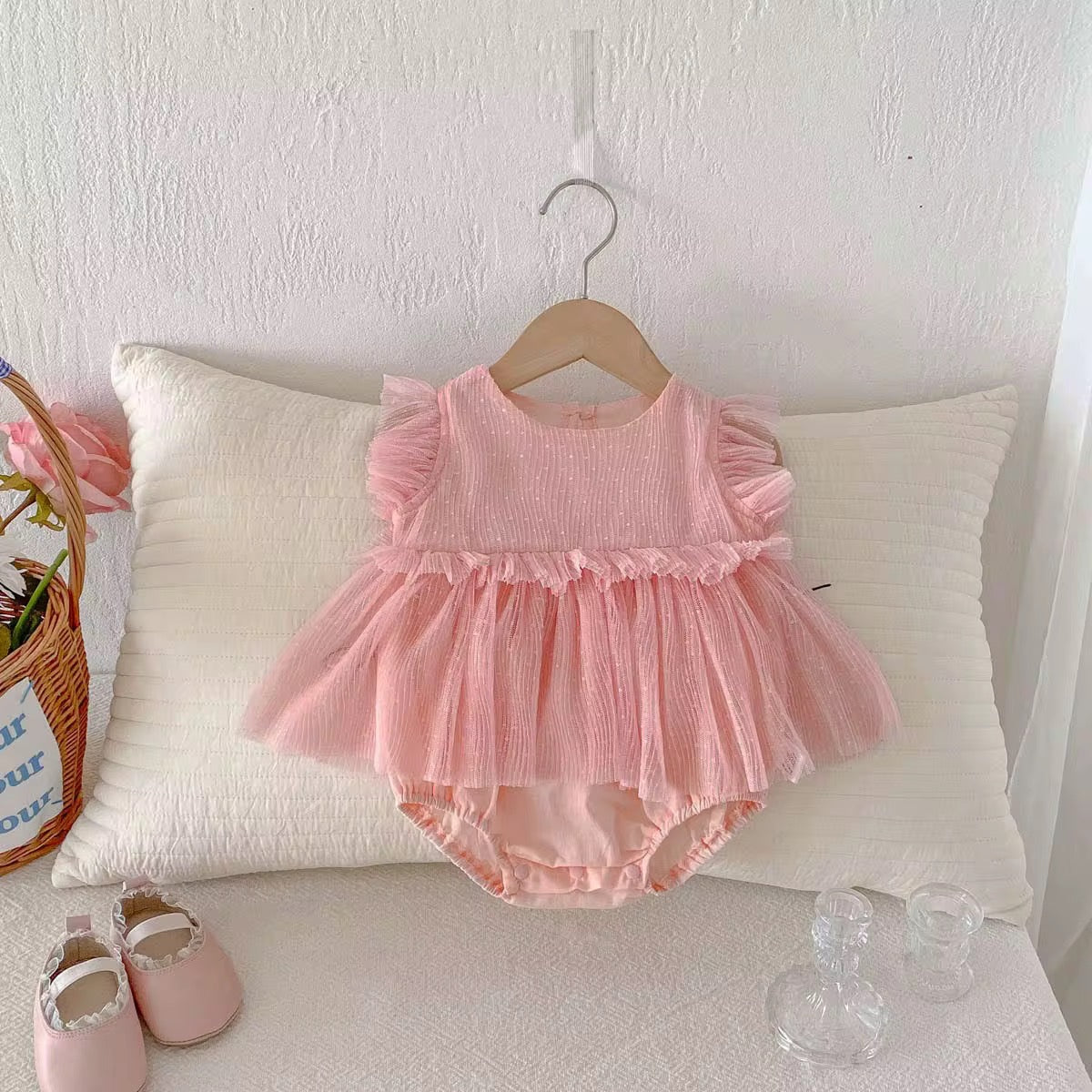 Mesh Overlay Romper