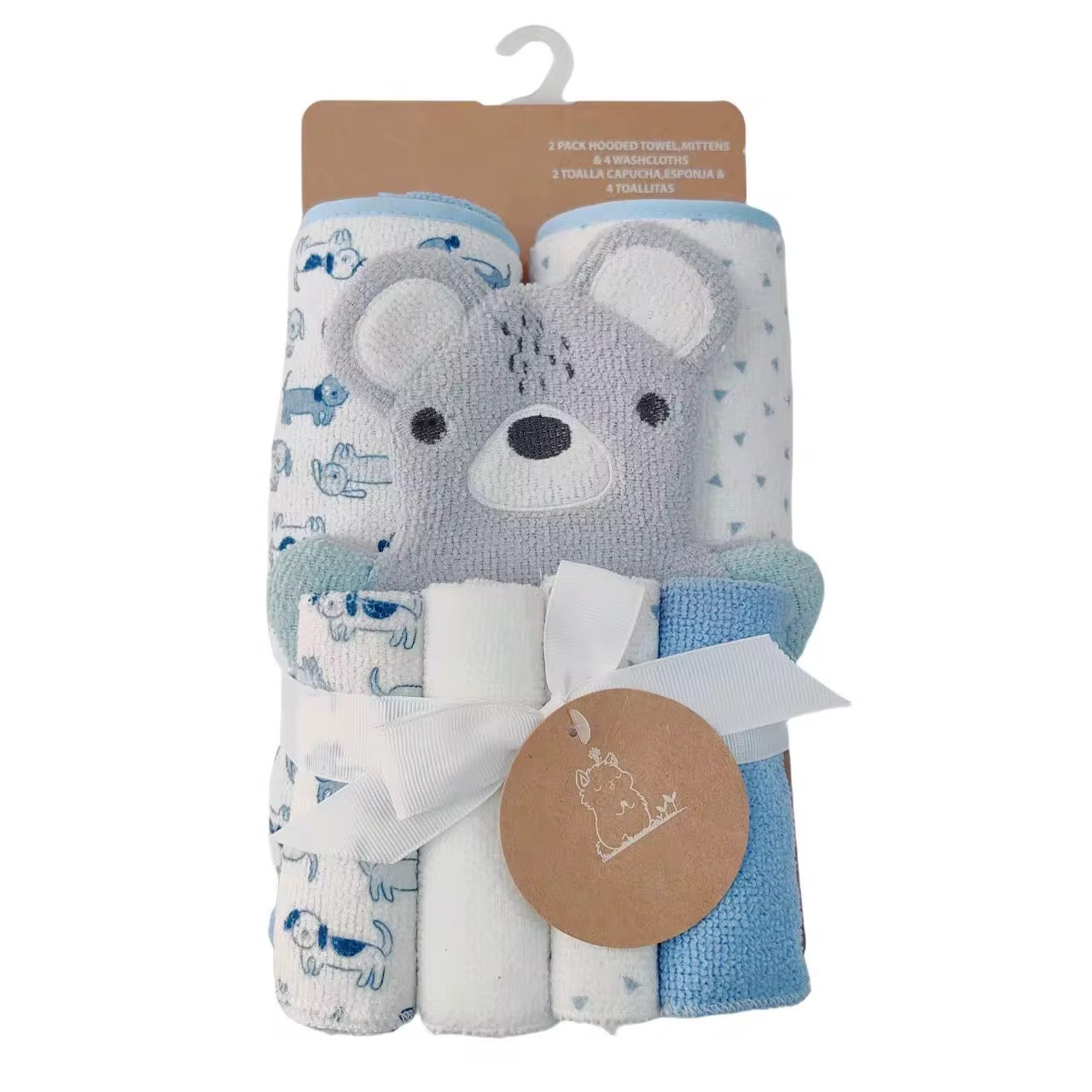Cute Bath Towel with Washcloth set