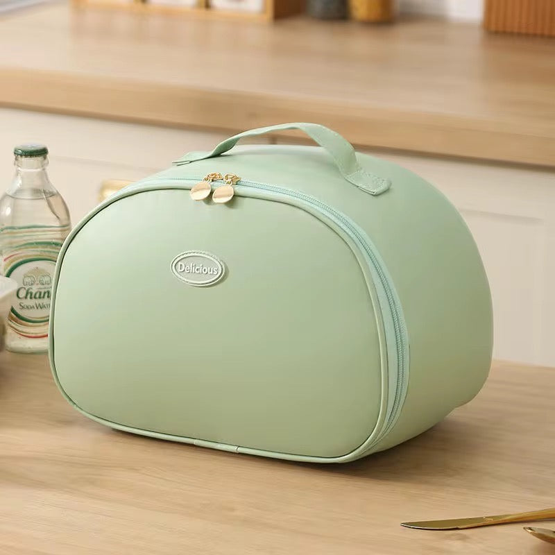 Pu leather lunch bag