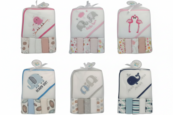 Baby Bath Towel with Washcloth set