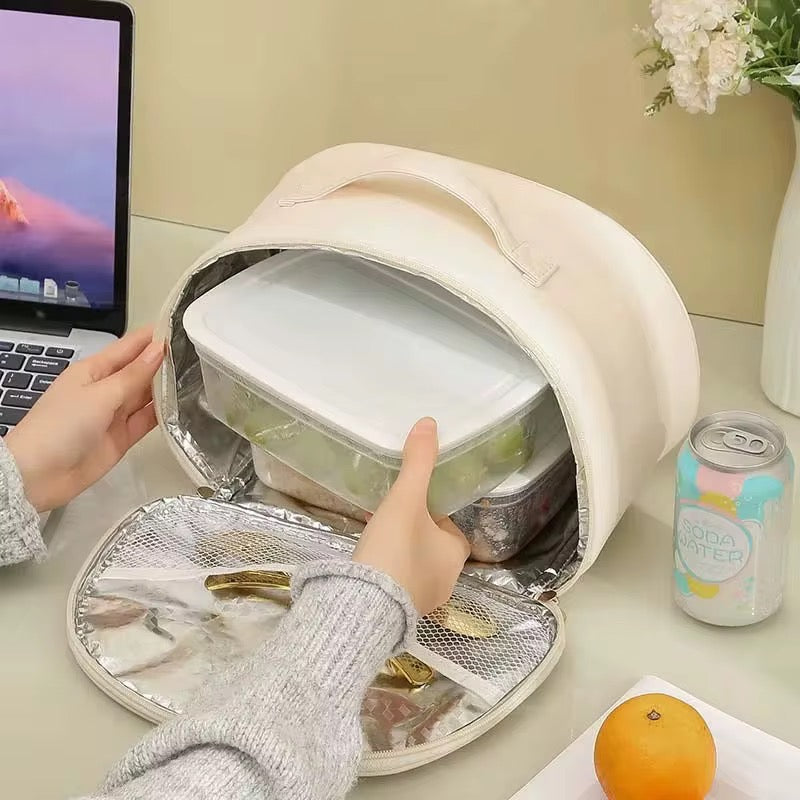 Pu leather lunch bag