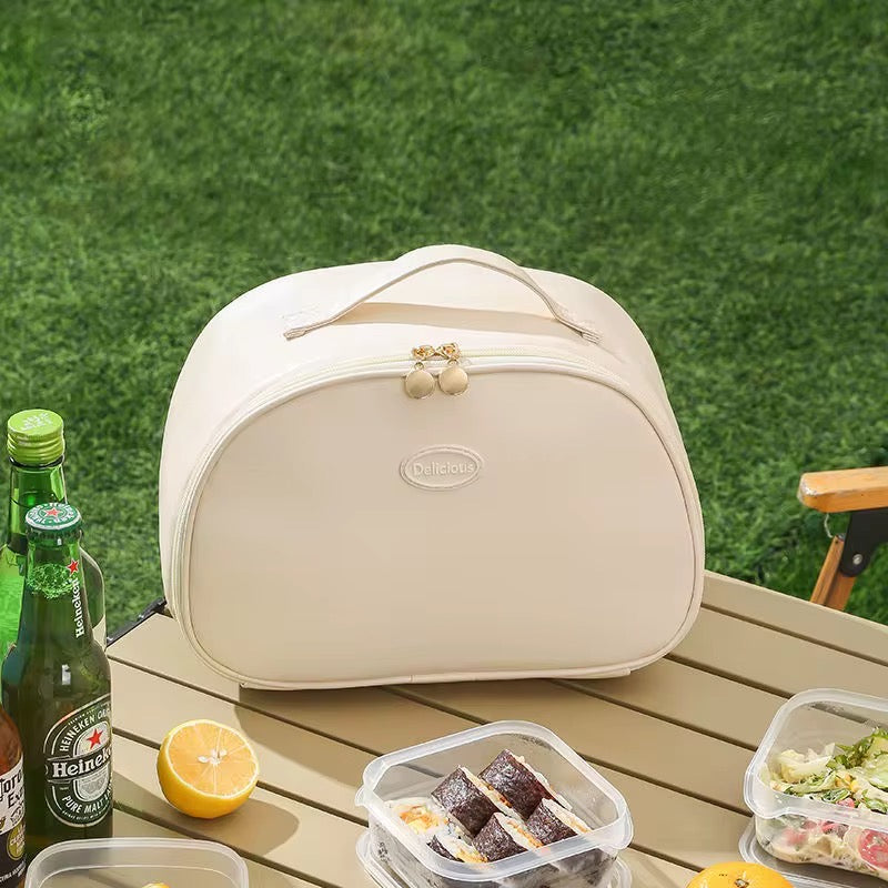 Pu leather lunch bag