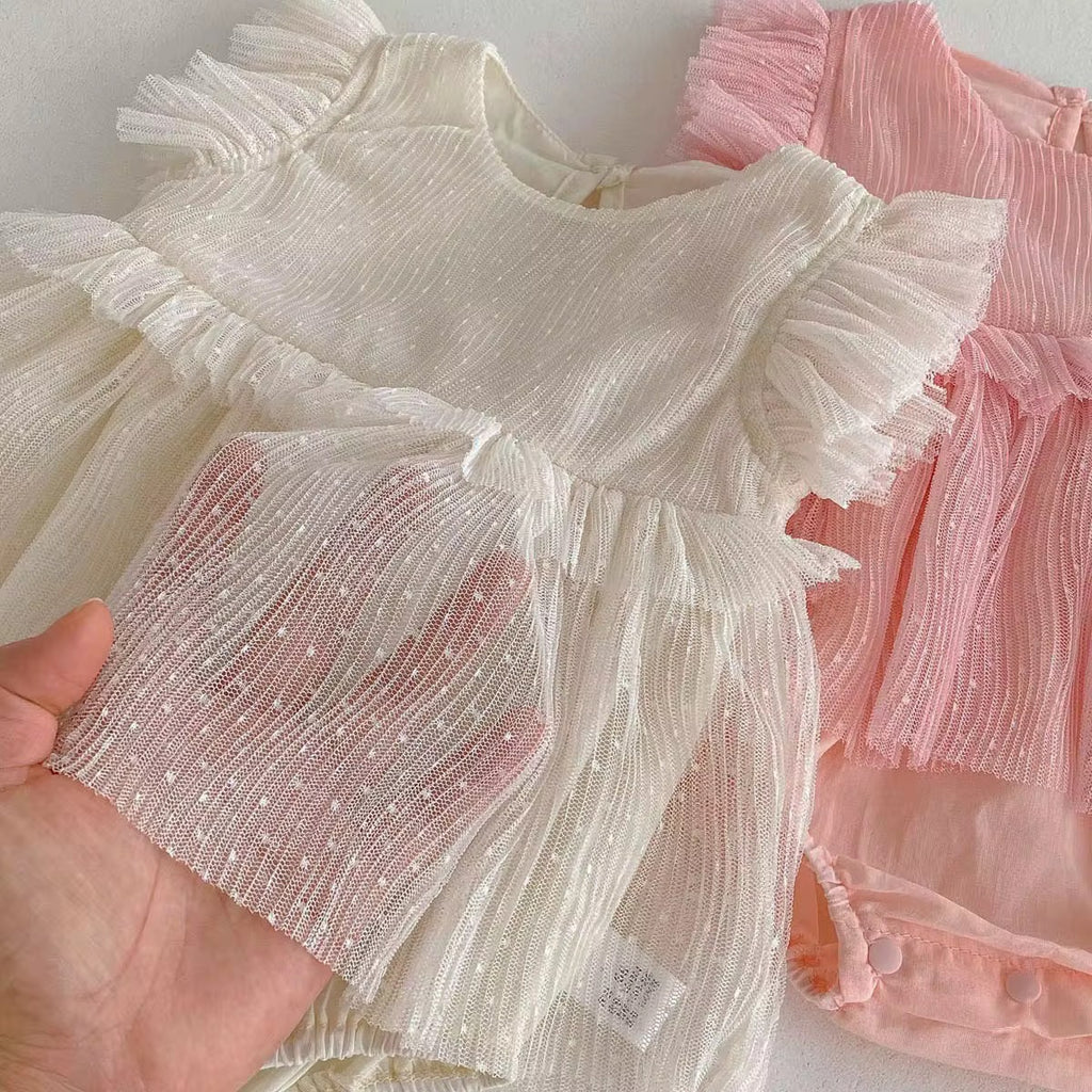 Mesh Overlay Romper