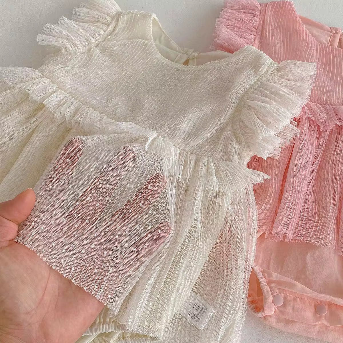 Mesh Overlay Romper