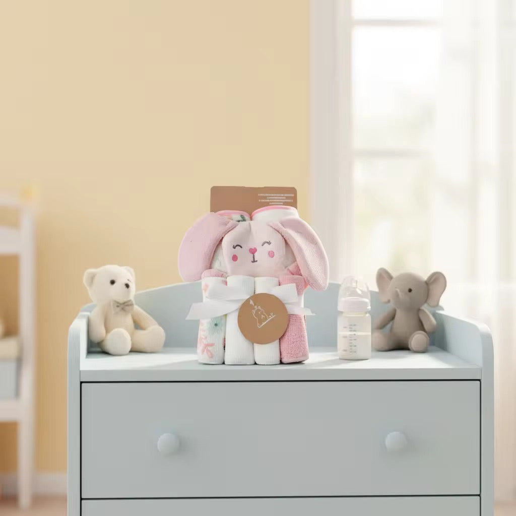 Cute Bath Towel with Washcloth set