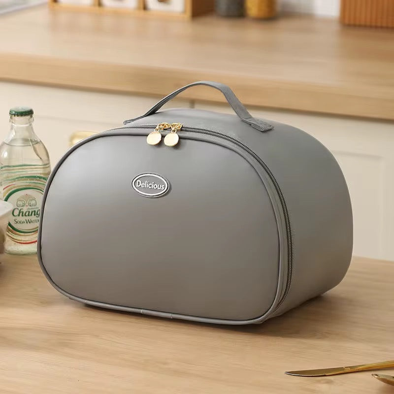 Pu leather lunch bag