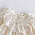Mesh Embroidery Romper dress
