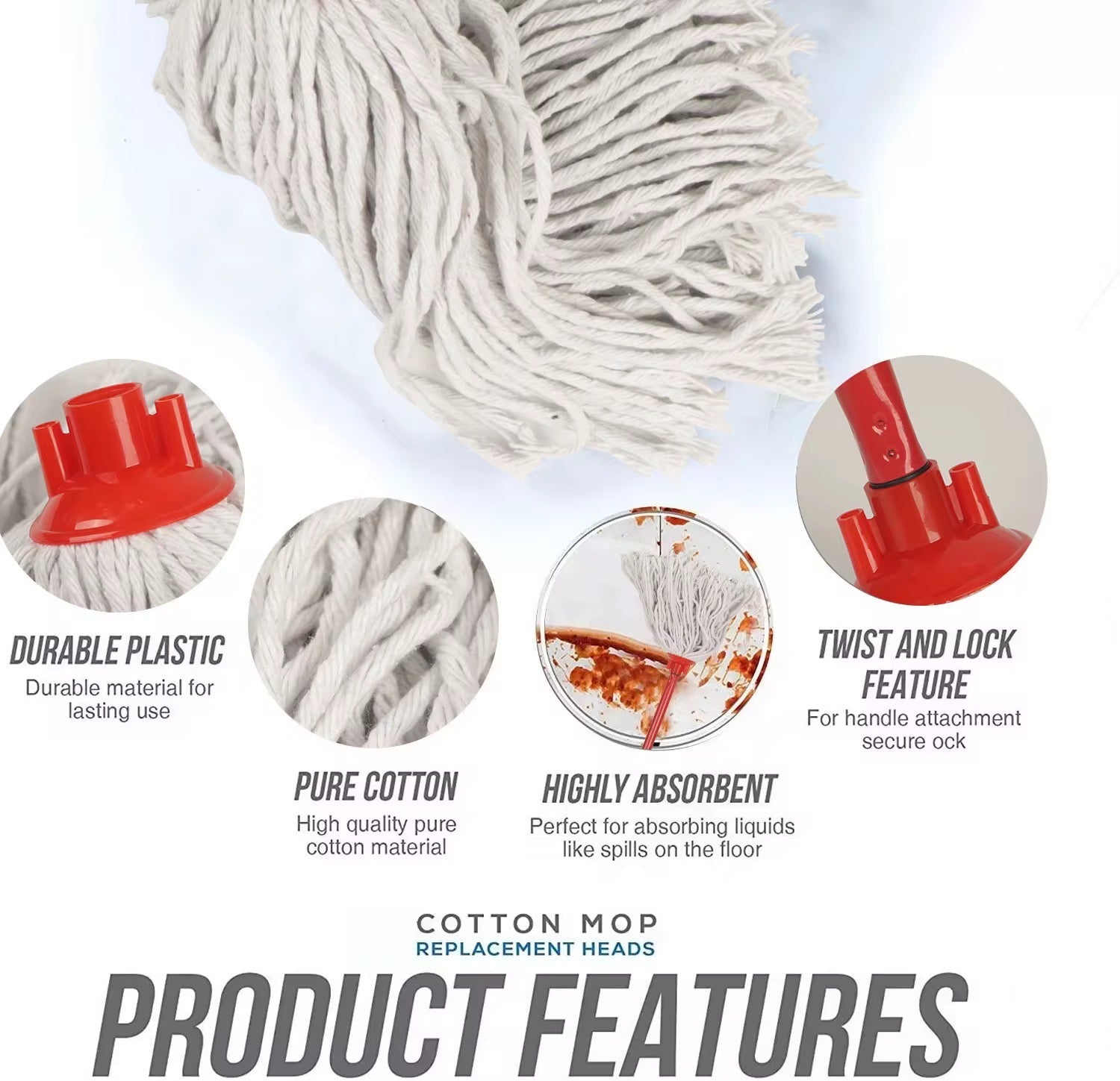 Mop-Head Replacement (Pack of 5)