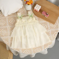 Baby Girl Elegant Frock with Tulip Hanging